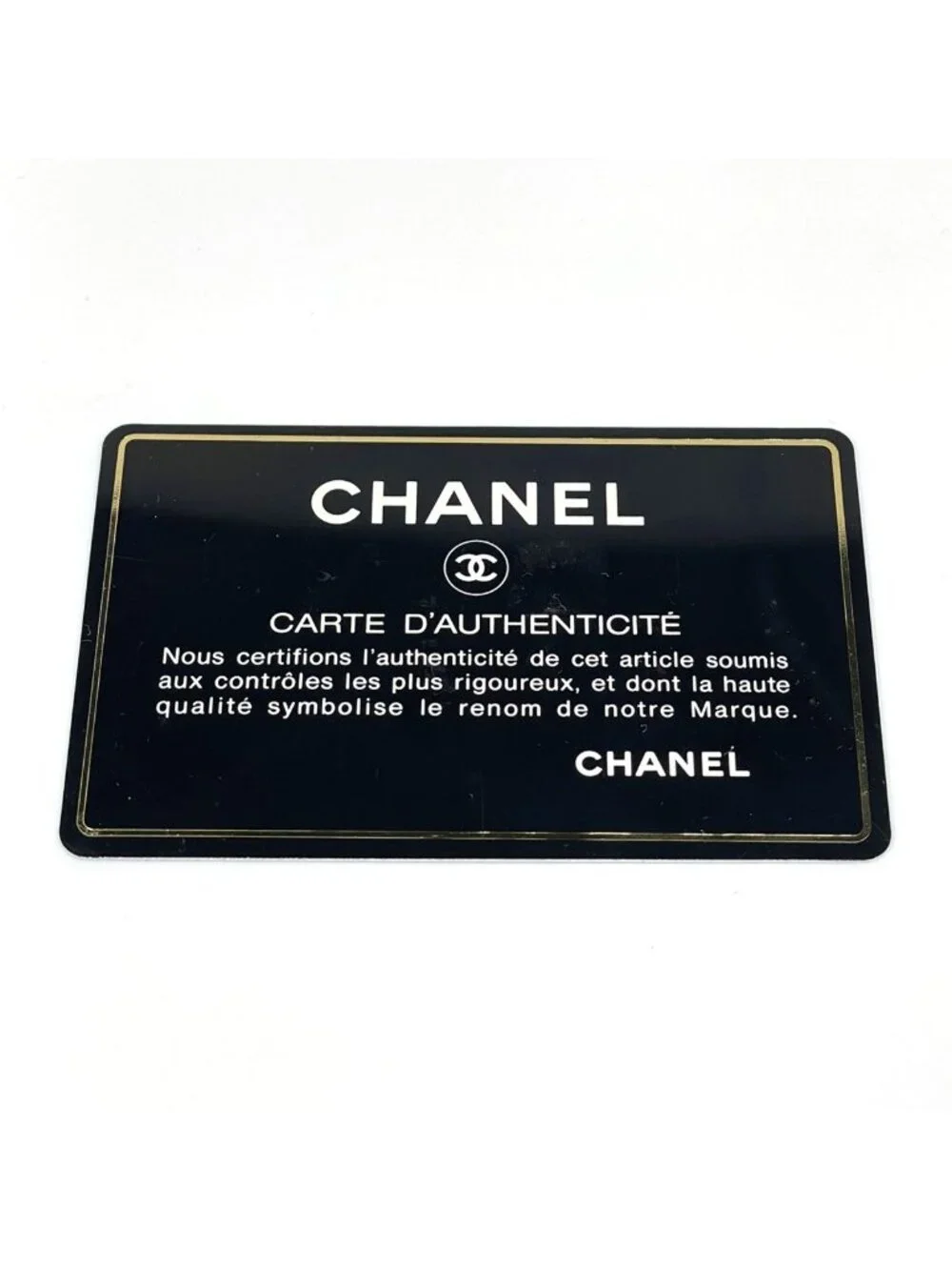 Chanel CC Logo Vanity Bicolor Makeup Pouch Leather Black